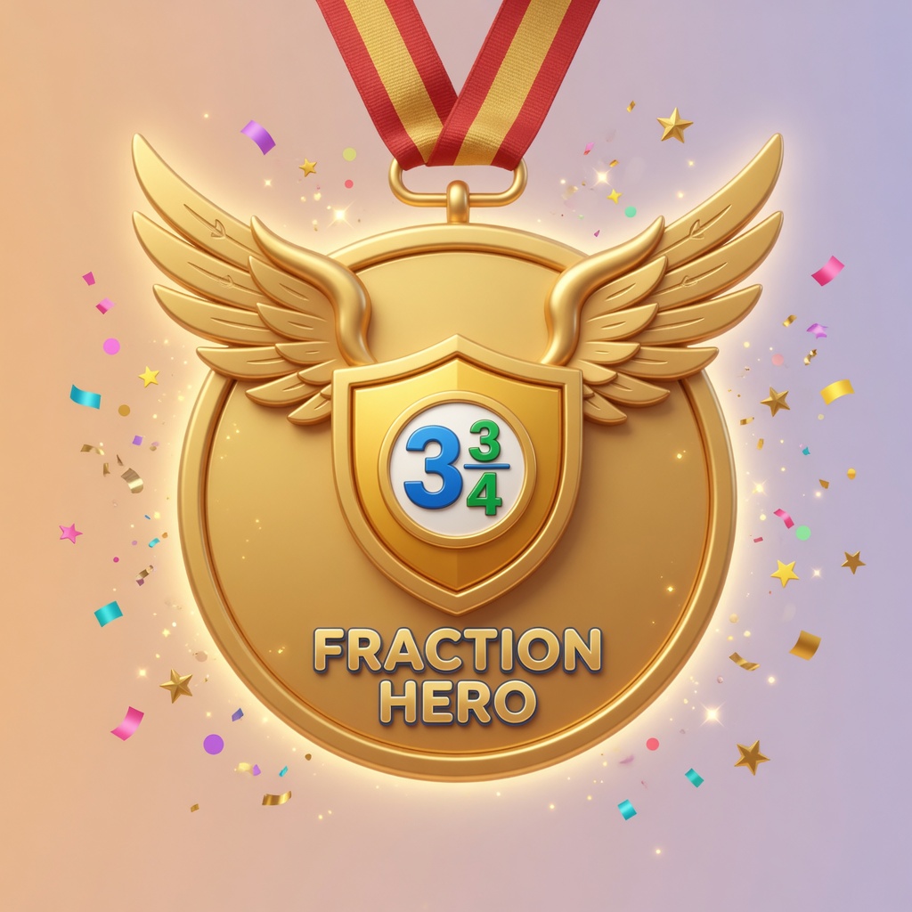 Fraction Hero badge